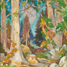 ABT, Through the Wood, oil on board, 61 x 51 cm