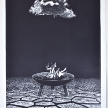 1_Ade Adesina, Interception, 2024, Stone Lithograph - photo